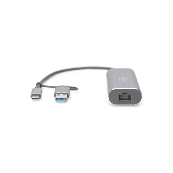 Фото - Переходник USB Type-C - RJ-45 Digitus USB-C/USB 3.0 - 2.5 Gbps Ethernet (DN-3028)