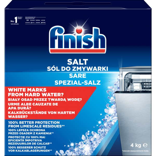 Фото - Уценка - Соль для посудомоечной машины Finish Calgonit Salt ср-во для смягчения воды 4 кг
