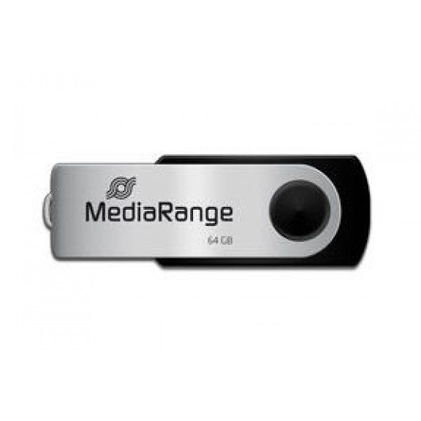 Фото - Флеш USB MediaRange USB2.0 64GB Black/Silver (MR912)