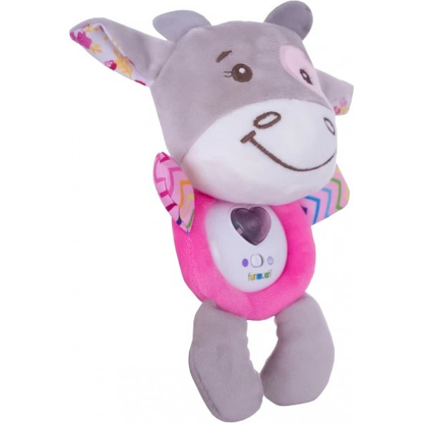 Фото - Интерактивная игрушка Funmuch Baby Коровка со свет. и муз. эффектами мягкая (FM888-1)
