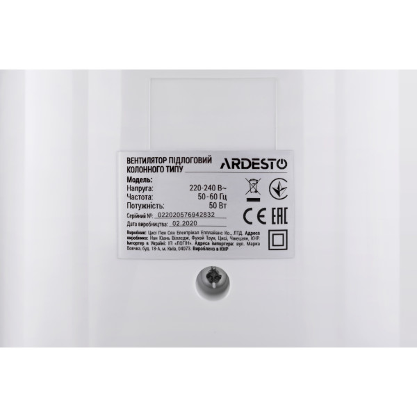 Фото - Вентилятор напольный Ardesto FNT-R36X1W
