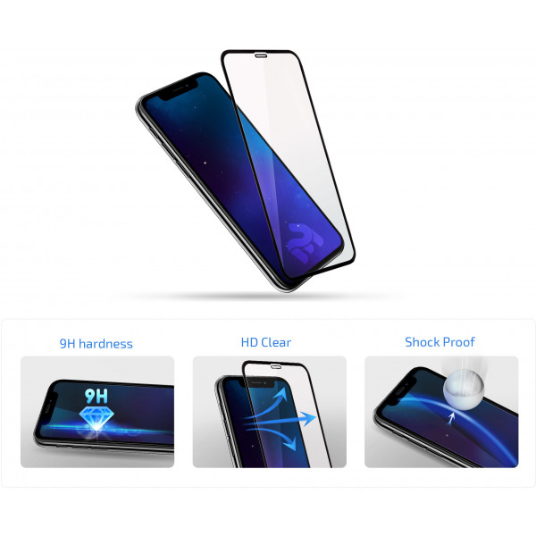 Фото - Защитное стекло для смартфона 2E for Samsung Galaxy A55 5G (A556) 2.5D FCFG Black frame (2E-G-A55-SMFCFG-BB)