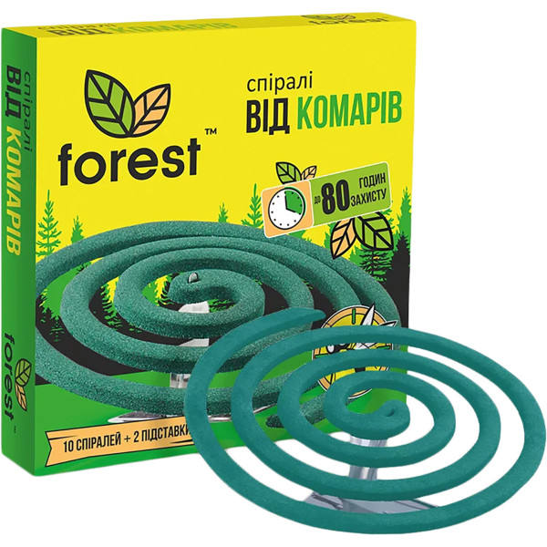 Фото - Спираль от насекомых Forest от комаров 10 шт. (FR24425)