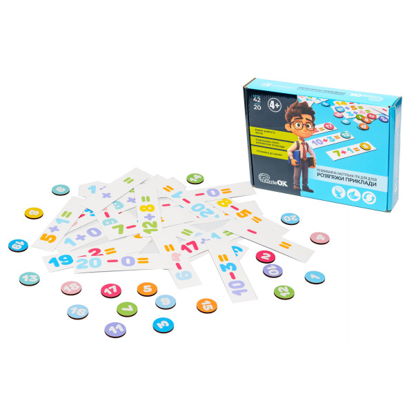 Фото - Настольная игра (5-7 лет) PuzzleOk Реши пример (Puz-22927)
