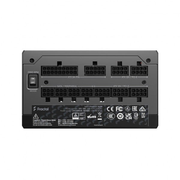 Фото - Блок питания для ПК Fractal design Ion + 2 Platinum 760W (FD-P-IA2P-760-EU)