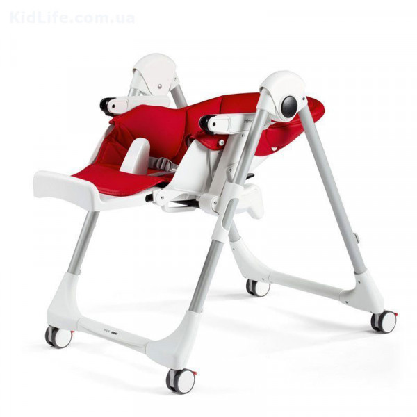 Фото - Стульчик для кормления трансформер Peg-Perego Prima Pappa Follow Me Fragola (красный)