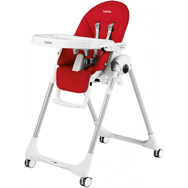 Фото - Стульчик для кормления трансформер Peg-Perego Prima Pappa Follow Me Fragola (красный)