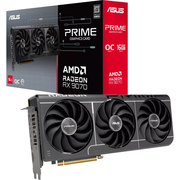 Фото - Видеокарта Asus NVIDIA PRIME-RX9070-O16G-EVO