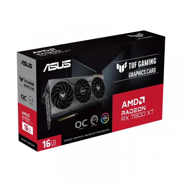 Фото - Видеокарта Asus Radeon RX 7800 XT TUF Gaming OC Edition 16GB GDDR6 256bit (TUF-RX7800XT-O16G-GAMING)