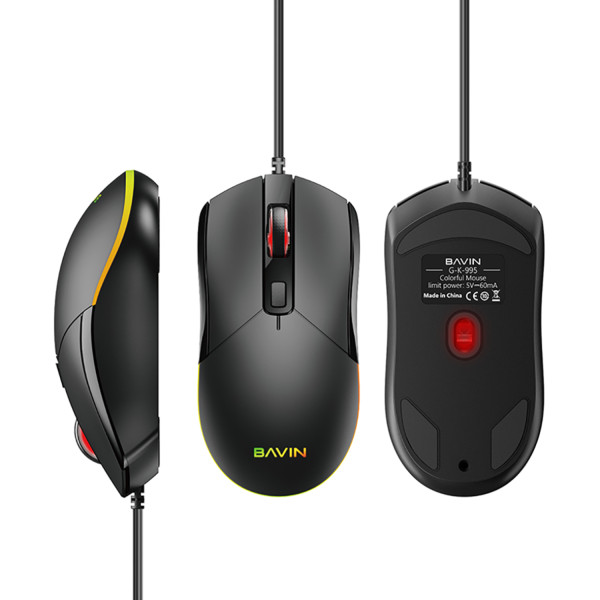 Фото - Мышь проводная игровая Bavin G-K-995 RGB Optical USB Black