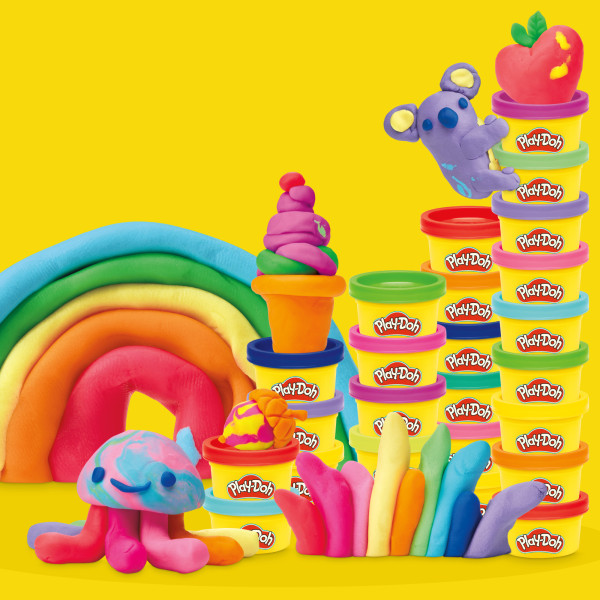 Фото - Наборы для лепки Hasbro Play-Doh Радужные сюрпризы 50 баночек (G1761)