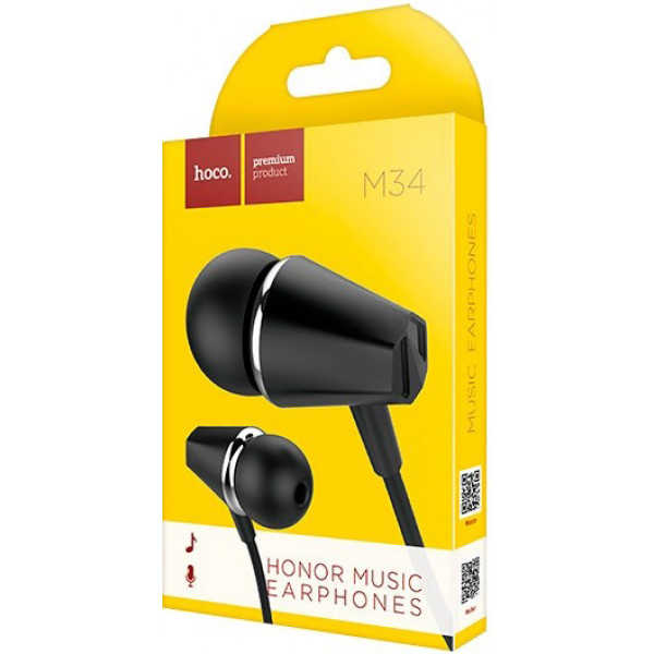 Фото - Наушники вкладыши проводные HOCO M34 Black