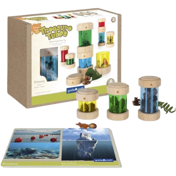 Фото - Набор для исследования Guidecraft Natural Play Сокровища в цветных баночках (G3087)