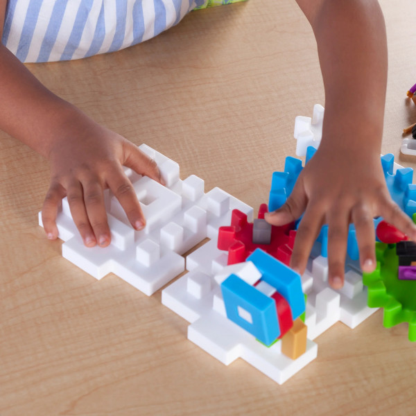 Фото - Пластиковый конструктор Guidecraft IO Blocks Tabletop System с дополненной 3d реальностью, 118 деталей (G9640)