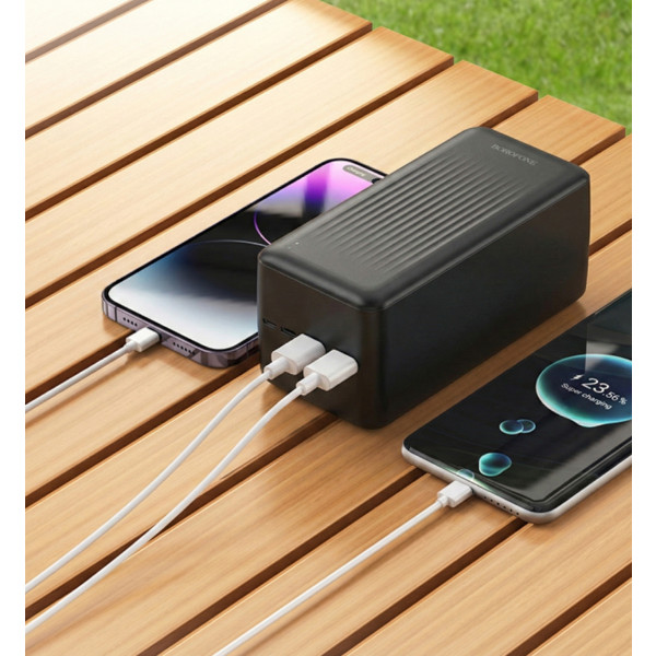Фото - Батарея мобильная BOROFONE BJ80C Clever PD20W + QC22.5W 50000 mAh Black (714875)
