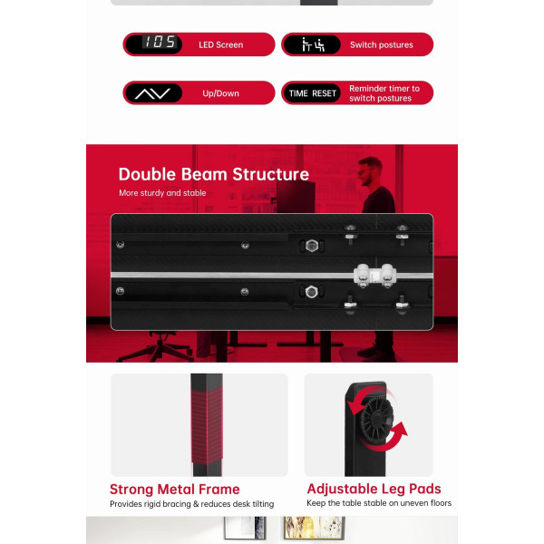 Фото - Стол компьютерный Gamemax D140-Carbon-EC