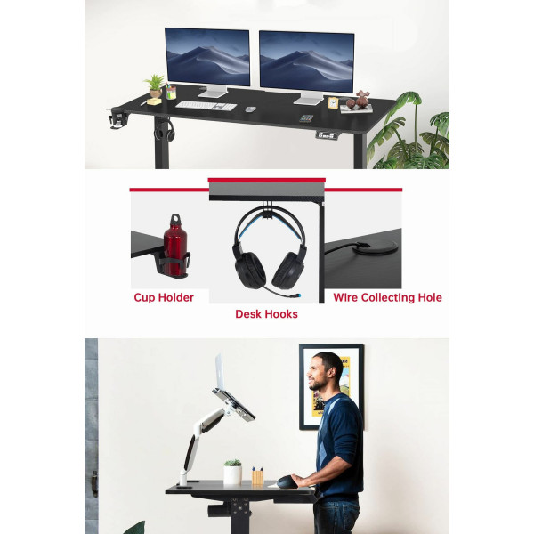 Фото - Стол компьютерный Gamemax D140-Carbon-EC