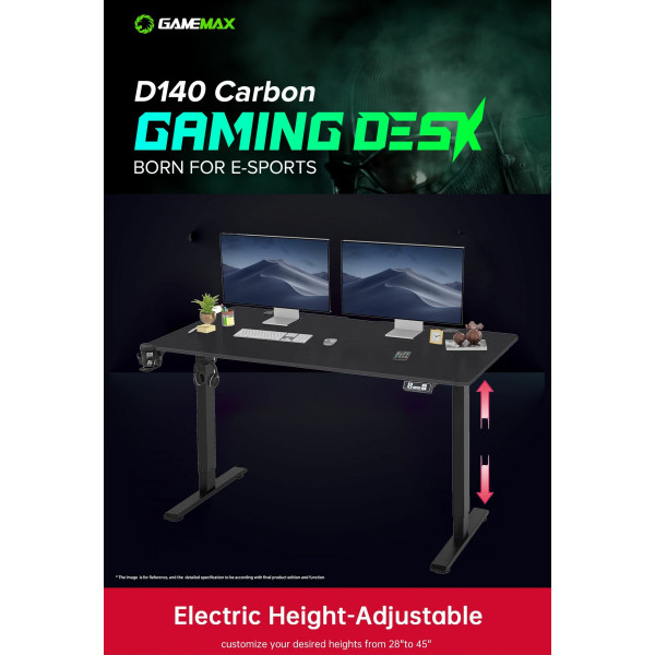 Фото - Стол компьютерный Gamemax D140-Carbon-EC
