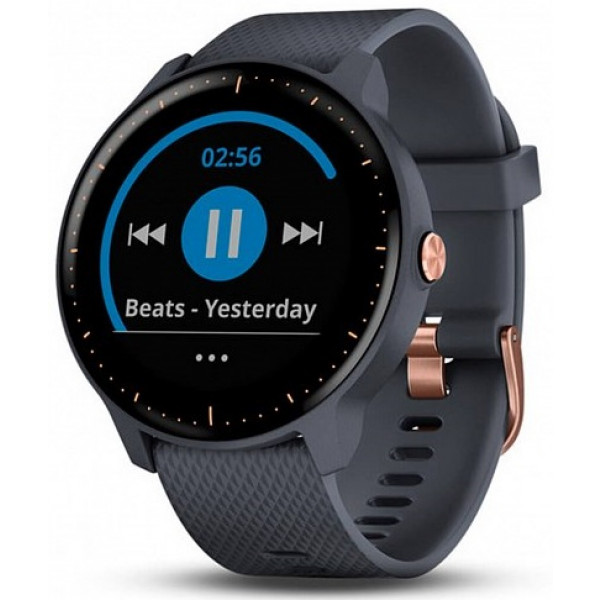 Granite blue with rose gold hardware hotsell