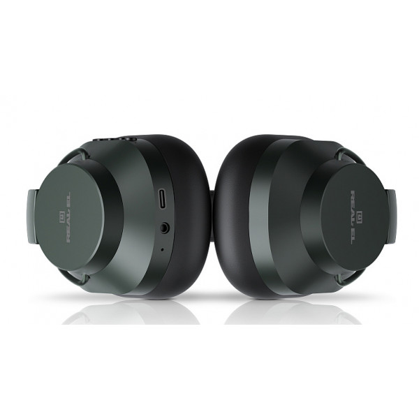 Фото - Наушники накладные беспроводные REAL-EL GD-865 Dark Green (EL124100057)