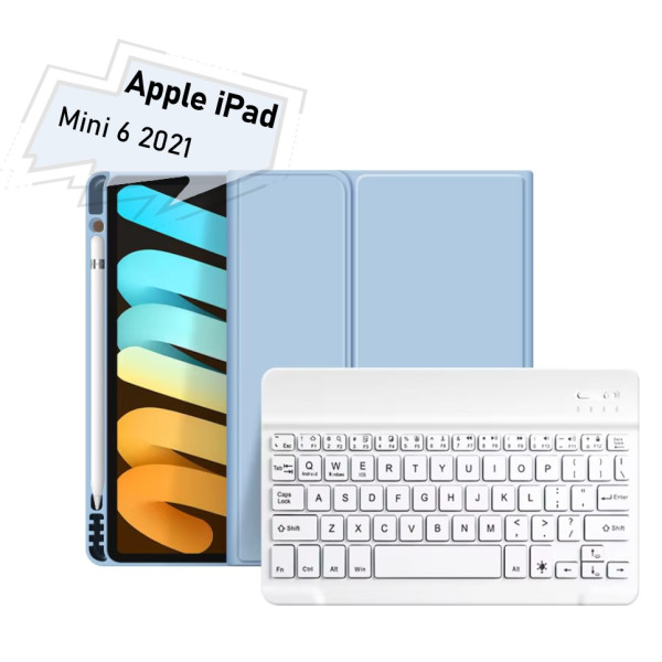Фото - Чехол-клавиатура для планшета BeCover for Apple iPad Mini 6 2021 Light Blue (712989) Фото - Чехол-клавиатура для планшета BeCover for Apple iPad Mini 6 2021 Light Blue (712989)