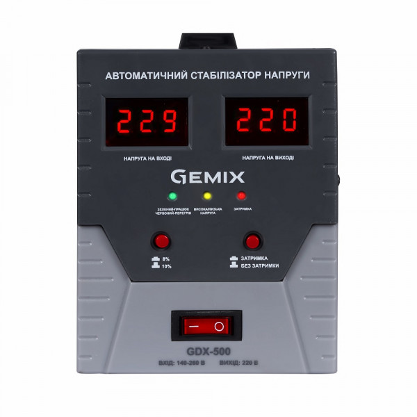 Фото - Уценка - Стабилизатор напряжения Gemix GDX-500