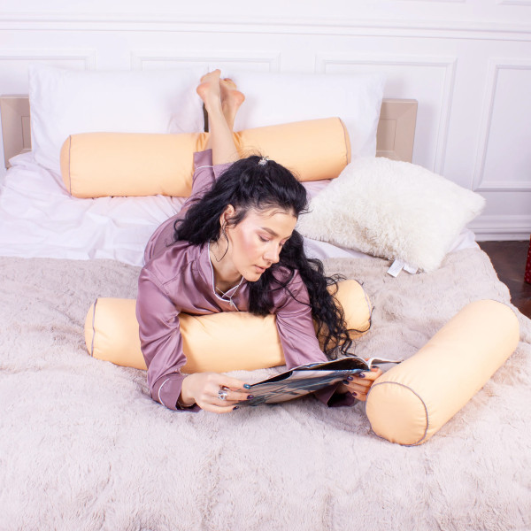 Фото - Подушка валик MirSon №8125 Naturale Line 13-1027 Colombo EcoSilk 15x50 см (2200006199915)