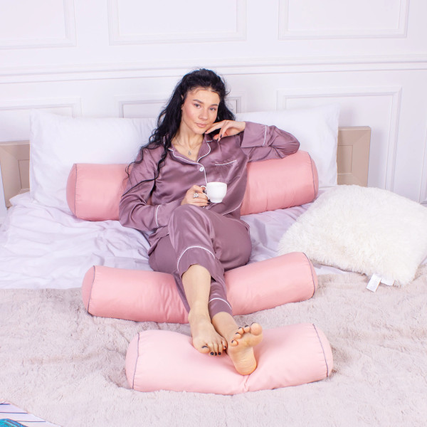 Фото - Подушка валик MirSon №8506 Naturale Line 14-1312 Domiano 50% Memory 70х20 см (2200006341697)