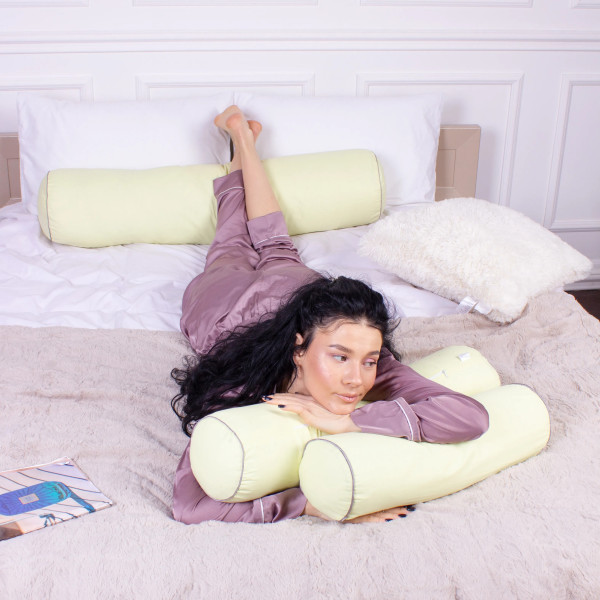 Фото - Подушка валик MirSon №8115 Naturale Line 12-0525 Tiziana EcoSilk 60х16 см (2200006248309)