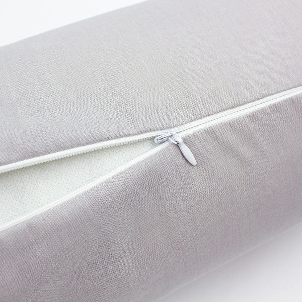 Фото - Подушка валик MirSon №8106 Naturale Line 16-5703 Light Gray EcoSilk 100х16 см (2200006247807)