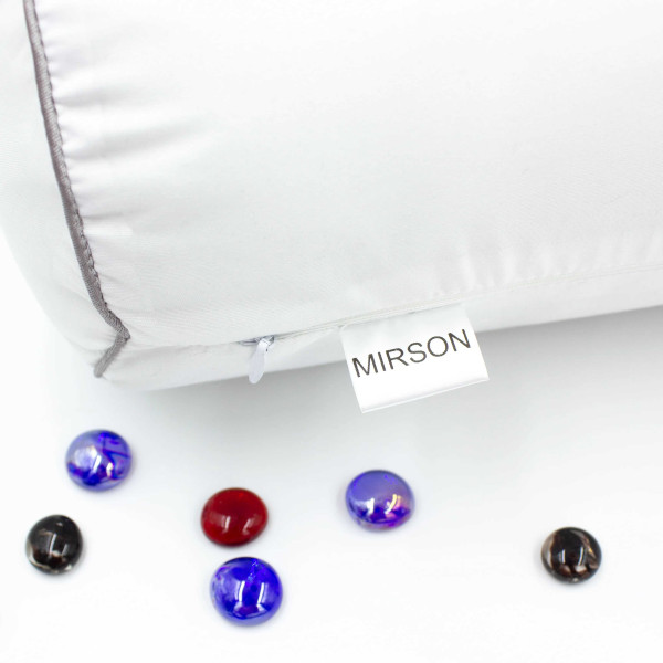 Фото - Подушка валик MirSon №8337 Eco Line White BamBoo 100х20 см (2200006250128)