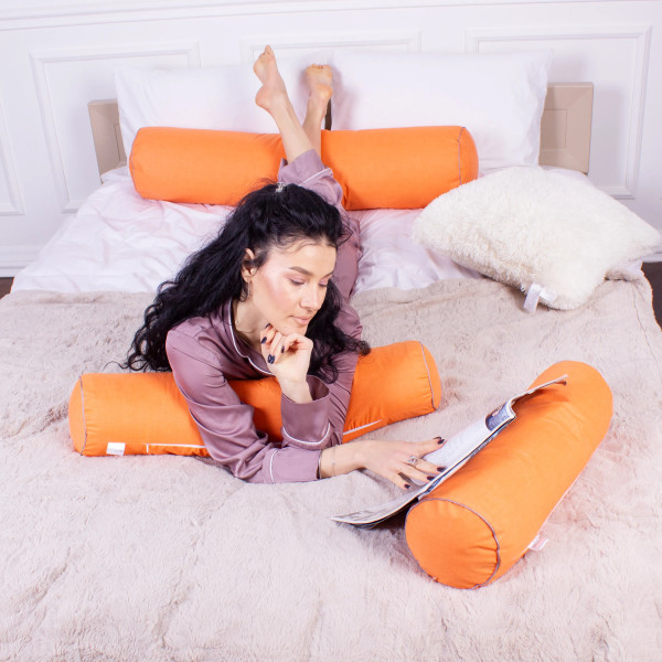 Фото - Подушка валик MirSon №8124 Naturale Line 16-1364 Palermo EcoSilk 15x50 см (2200006199908)