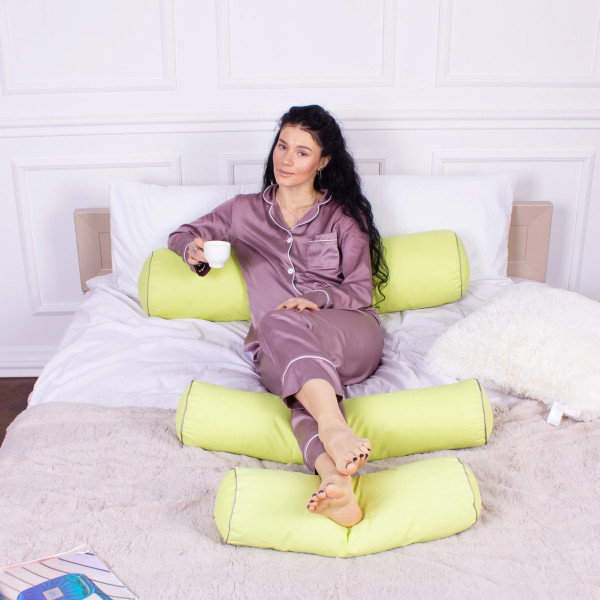 Фото - Подушка валик MirSon №8116 Naturale Line 12-0714 Daniela EcoSilk 100х16 см (2200006248408)