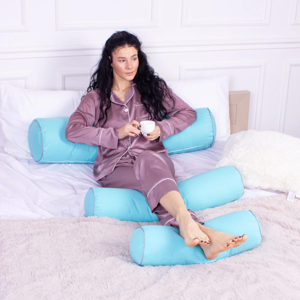 Фото - Подушка валик MirSon №8114 Naturale Line 11-2208 Mint EcoSilk 60х20 см (2200006248262)