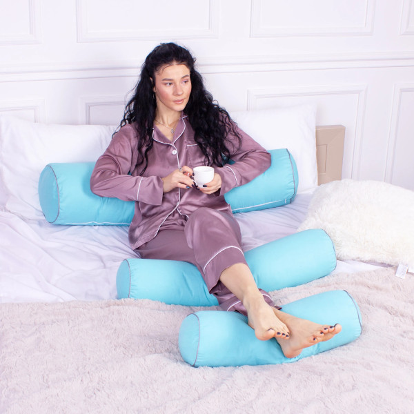 Фото - Подушка валик MirSon №8366 Naturale Line 11-2208 Mint Tencel 60х20 см (2200006251835)