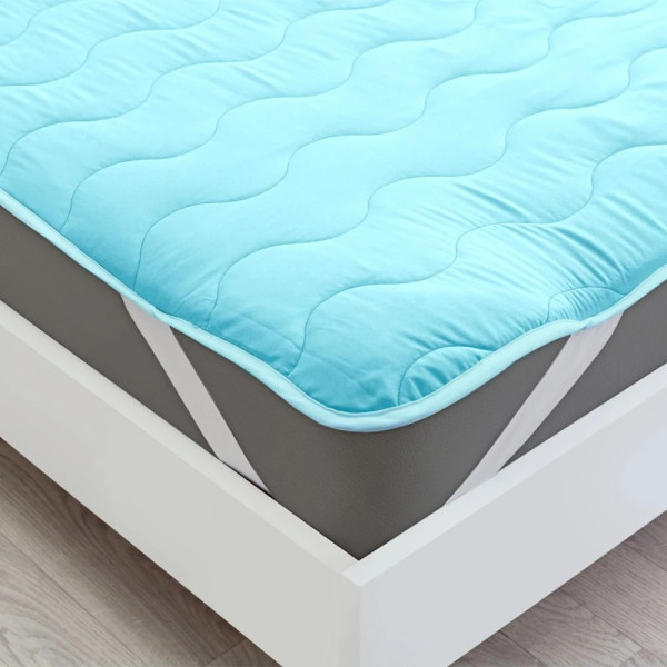 Фото - Наматрасник MirSon Eco Light №1719 Cotton Blue 150x200 см (2200002889704)