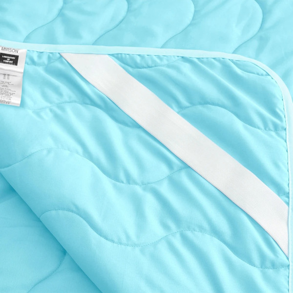 Фото - Наматрасник MirSon Eco Light №1719 Cotton Blue 150x200 см (2200002889704)