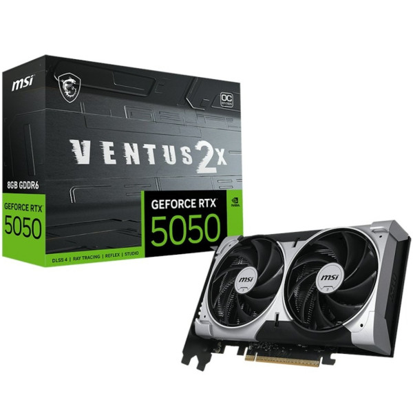 Фото - Видеокарта MSI GF RTX 5050 8GB GDDR6 Ventus 2X OC (GeForce RTX 5050 8G VENTUS 2X OC) Фото - Видеокарта MSI GF RTX 5050 8GB GDDR6 Ventus 2X OC (GeForce RTX 5050 8G VENTUS 2X OC)