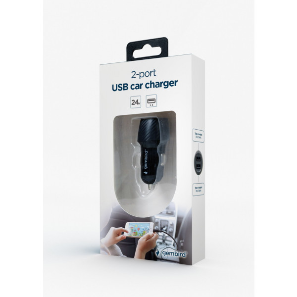 Фото - Автомобильное зарядное устройство Gembird TA-U2C48A-CAR-01