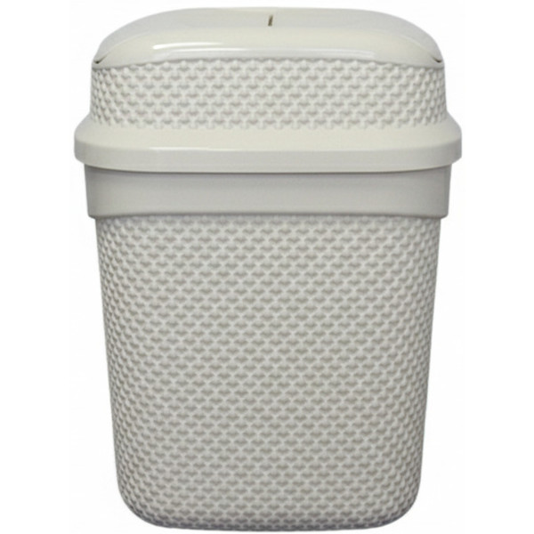 Фото - Бак для мусора UCSAN PLASTIC DROP 11л крем (133009)