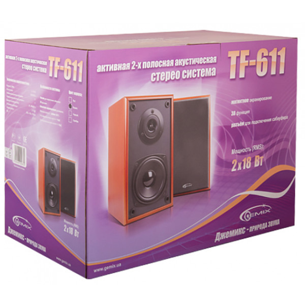Фото - Компьютерная акустика компактная 2.0 Gemix TF-611 Cherry