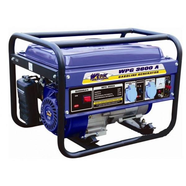 Фото - Генератор бензиновый Werk WPG3600 Фото - Генератор бензиновый Werk WPG3600