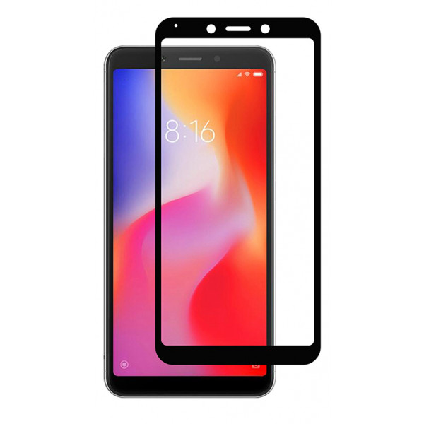 Фото - Защитное стекло для смартфона PowerPlant Full Screen for Xiaomi Redmi 6 Black (GL605552)