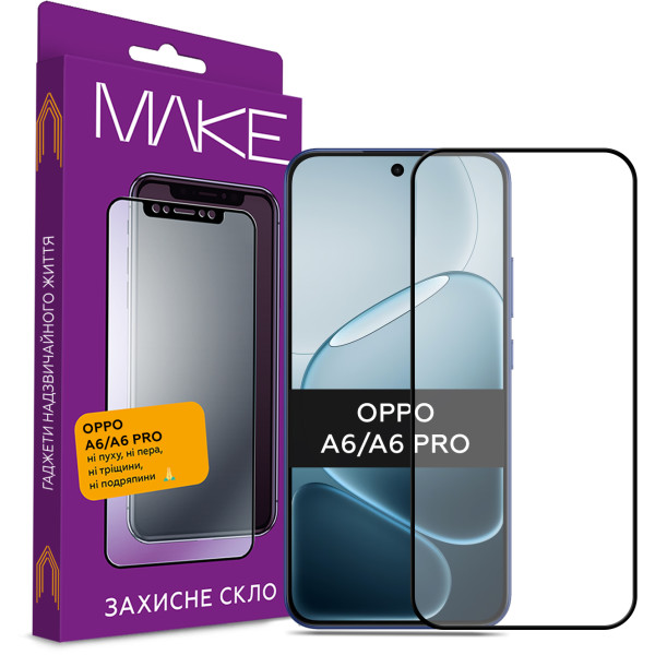 Фото - Защитное стекло для смартфона MAKE For Oppo A6/A6 Pro (MGF-OA6/A6P)