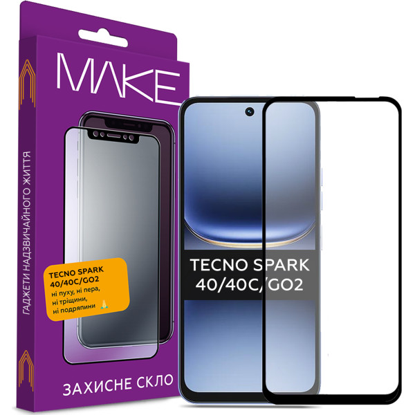 Фото - Защитное стекло для смартфона MAKE For Tecno Spark Tecno Spark 40/40C/Go 2 (MGF-TS40/40C/G2)