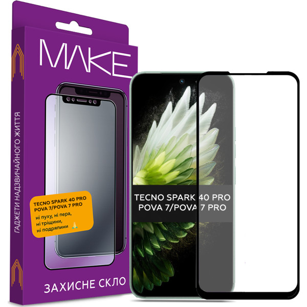 Фото - Защитное стекло для смартфона MAKE For Tecno Spark 40 Pro/Pova 7/Pova 7 Pro (MGF-TS40P/P7)