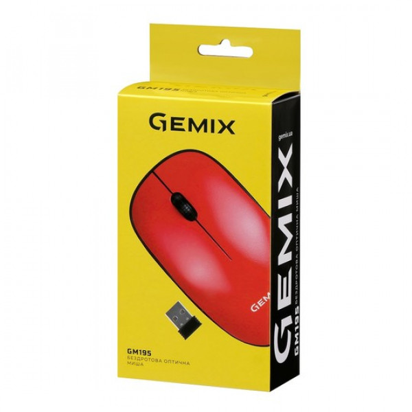 Фото - Мышь беспроводная Gemix GM195 Wireless Red (GM195Rd)