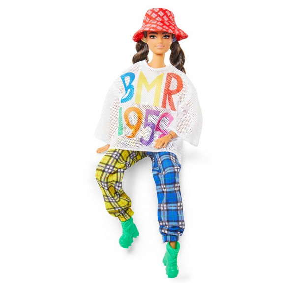 Фото - Кукла Barbie BMR 1959 в футболке в сетку и шотландских штанах  (GNC48)