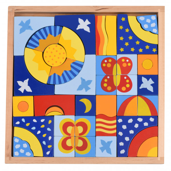 Фото - Конструктор деревянный goki Бабочки (58646G) Фото - Конструктор деревянный goki Бабочки (58646G)