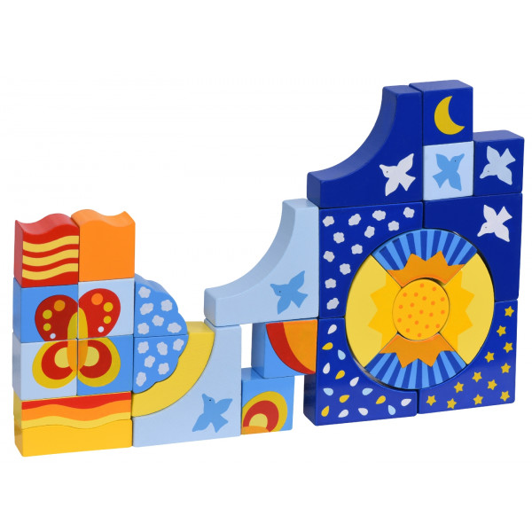 Фото - Конструктор деревянный goki Бабочки (58646G)